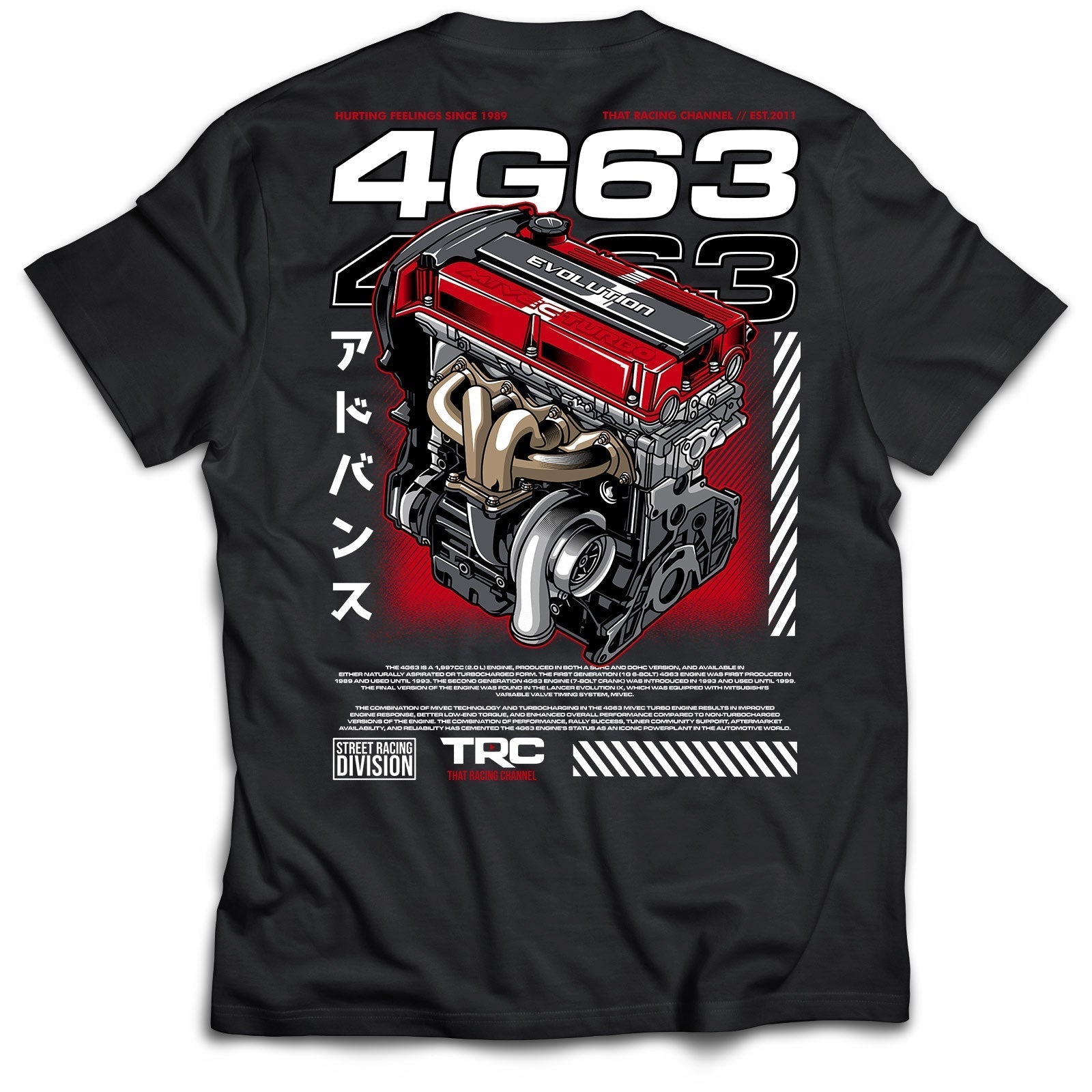 TRC 4G63 Engine T-Shirt (800 Entries) Hoodie, Sweatshirt | CoreVibeTees.com (Image 1)