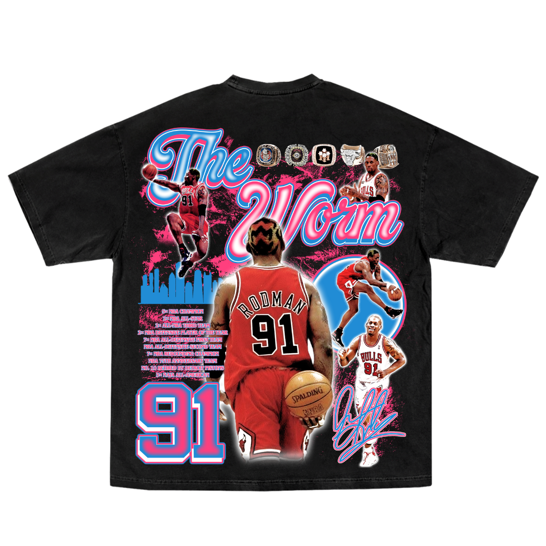 Rodman "The Worm" Tee Hoodie, Sweatshirt | CoreVibeTees.com (Image 5)