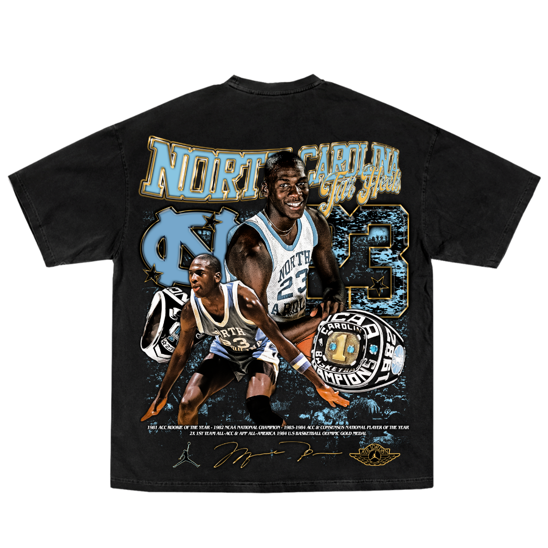 MJ "UNC" Tee Hoodie, Sweatshirt | CoreVibeTees.com (Image 5)