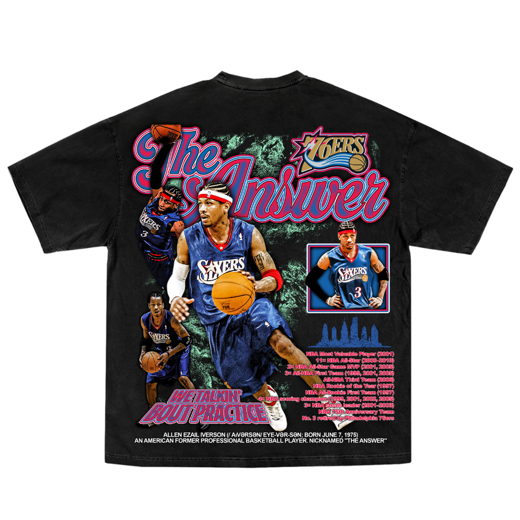 Iverson "The Answer" Tee Hoodie, Sweatshirt | CoreVibeTees.com (Image 2)