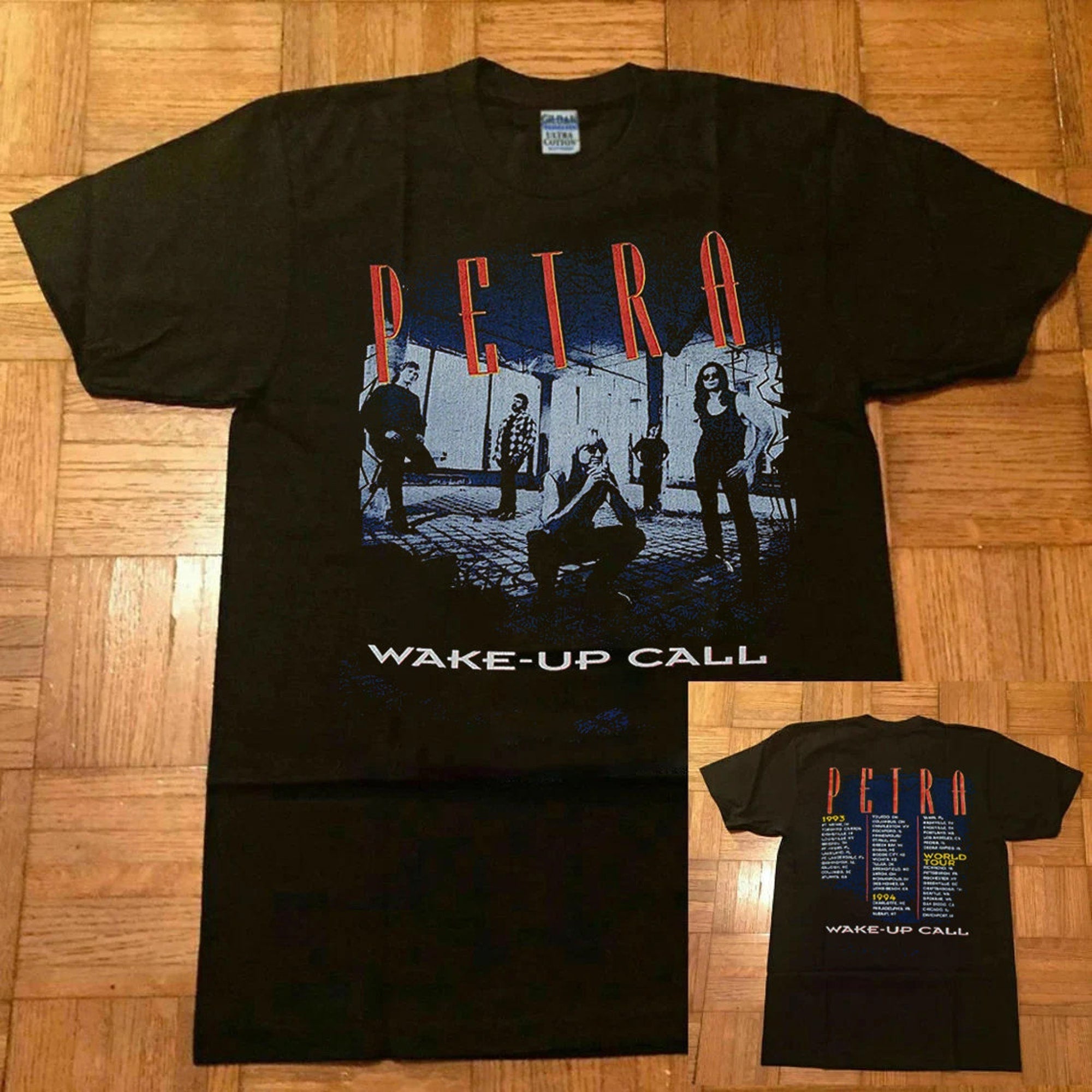 PETRA Musical Group T-Shirt, Vintage Best Petra Wake-up Call 1993 1994 Album Tour T-Shirt Hoodie, Sweatshirt