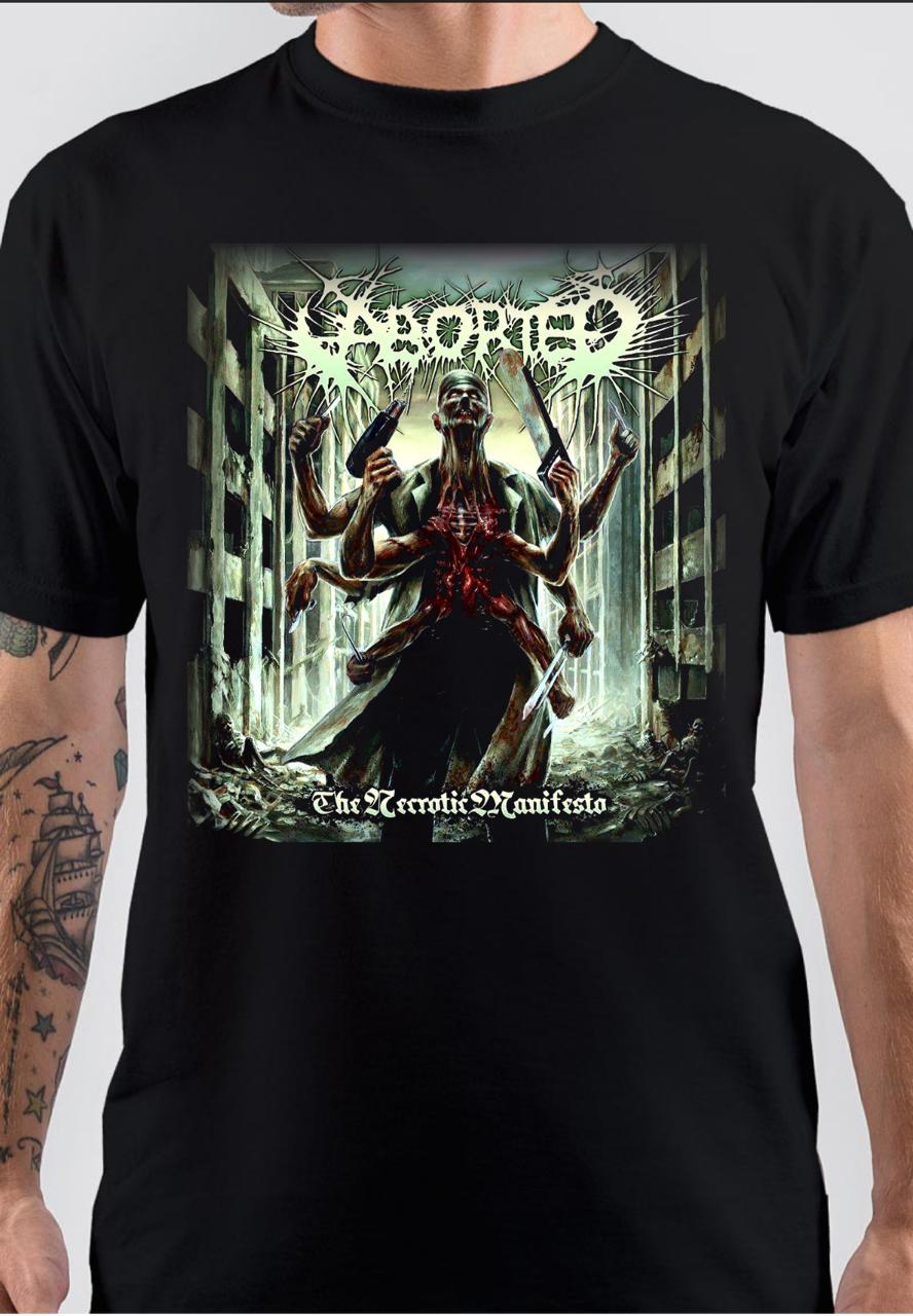 Aborted The Necrotic Manifesto T-Shirt Hoodie, Sweatshirt | CoreVibeTees.com