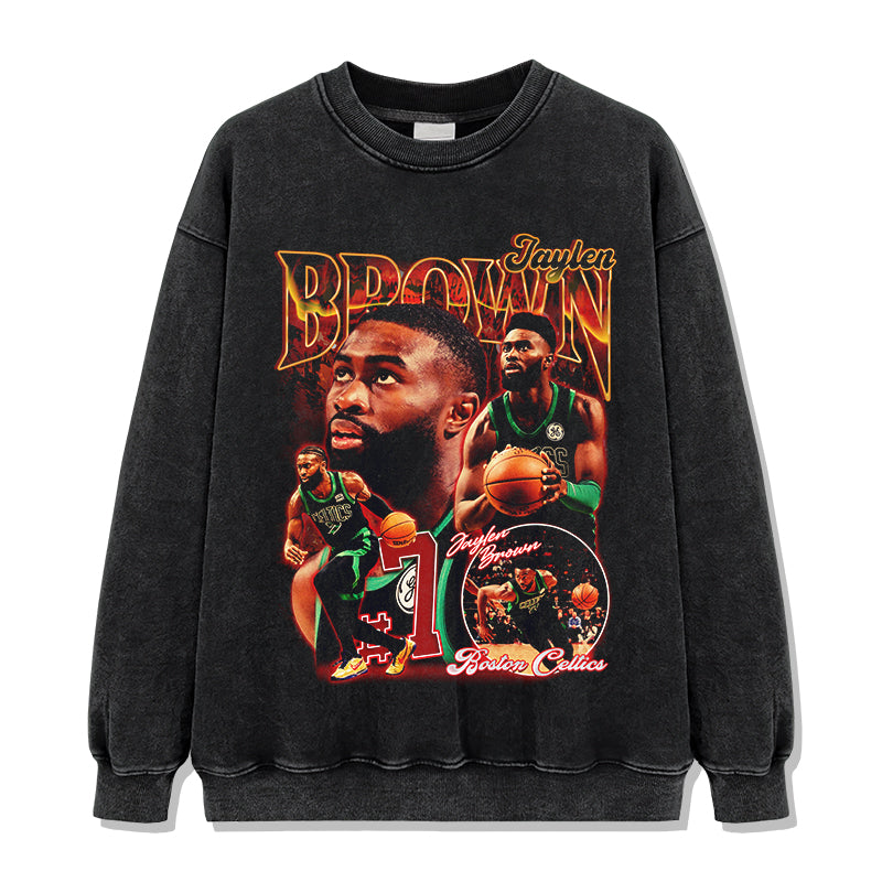 Jaylen Brown Sweatshirt NBA 2024 Style001 T-Shirts, Hoodie | CoreVibeTees.com (Image 1)