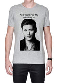 Supernatural Half Sleeve Grey Melange T-Shirt Hoodie, Sweatshirt | CoreVibeTees.com