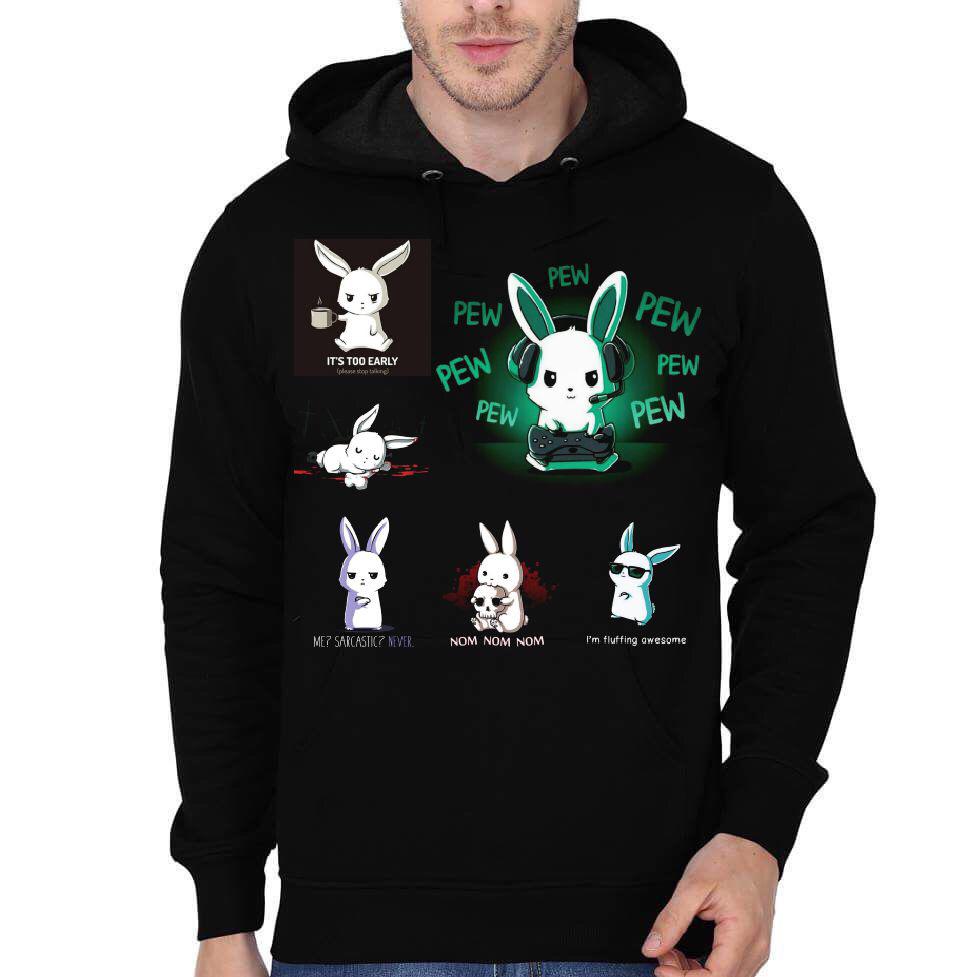 13  Rabbits Black Hoodie T-Shirts, Sweatshirt | CoreVibeTees.com