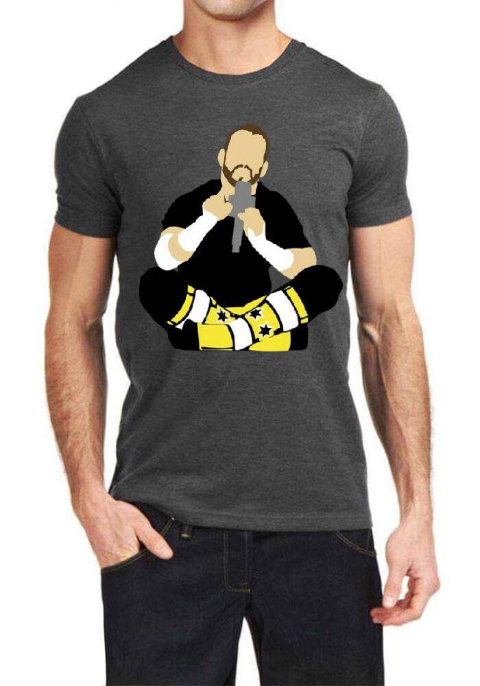 Cm Punk Charcoal Grey Half Sleeve T-Shirt Hoodie, Sweatshirt | CoreVibeTees.com