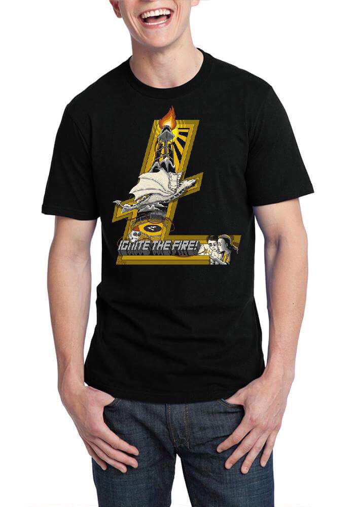 Ignite The Fire Black Half Sleeve T-Shirt Hoodie, Sweatshirt | CoreVibeTees.com