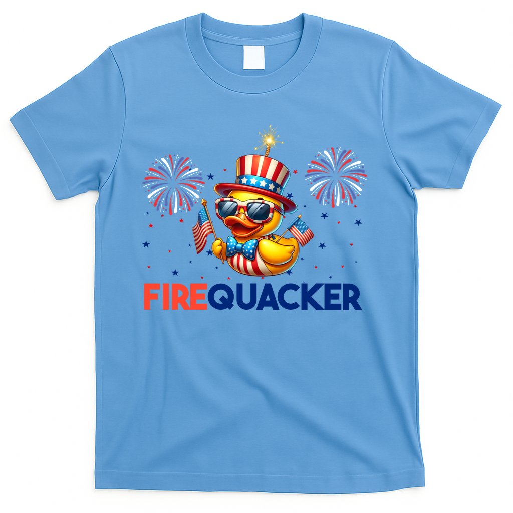 4th Of July Cute Duck Firequacker Patriotic Funny T-Shirt Hoodie, Sweatshirt | CoreVibeTees.com
