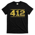 412 Pittsburgh Distressed Chain Yinzer City Retro T-Shirt Hoodie, Sweatshirt | CoreVibeTees.com