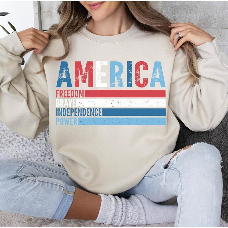 4th Of July America Usa Retro American Patriotic Fourth Of July T Shirt Design Sublimation Design Designs TK43GN