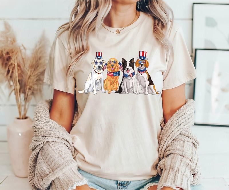 4th Of July Dog Shirt Dog Lover Shirt Independence Day Shirt Fourth Of July Dog T-shirts Dog Lover Gift Usa Flag Shirts  T-shirt, sweater and Hoodie