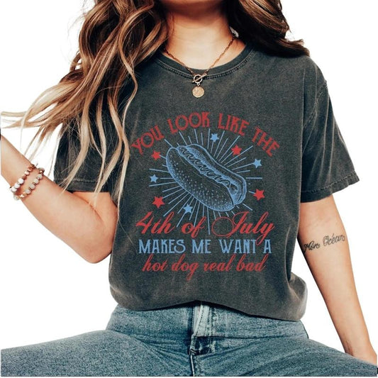 4th Of July Shirt, Funny 4th Of July T-Shirt, Independence Day Shirt, Summer BBQ Shirt, 1776 T-Shirt, Patriotic, Hotdog Lover Tee, Comfort Colors Shirt