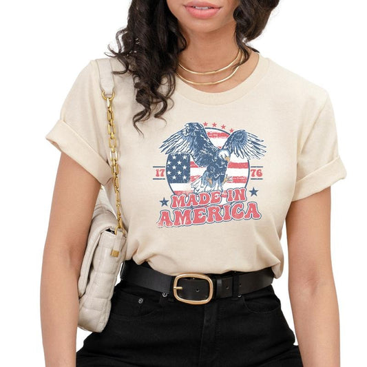 4th of July Shirt, July 4th T-Shirt, 1776 Made in America, American Eagle Tee, American Eagle 1776 Shirt, Independence Day