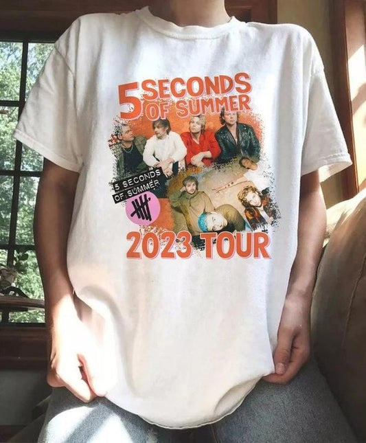 5 Seconds Of Summer Band Music Shirt, Take My Hand Tee, Album Shirt, Vintage The Show Tour Shirt, Gift For Fans