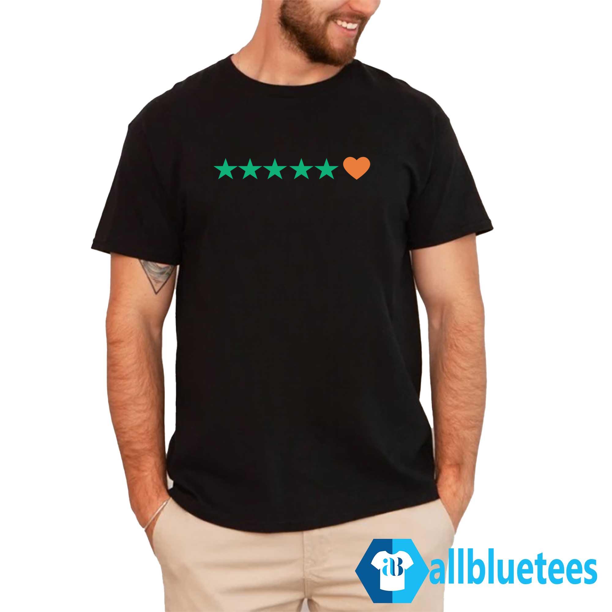 5 Stars And Heart Shirt