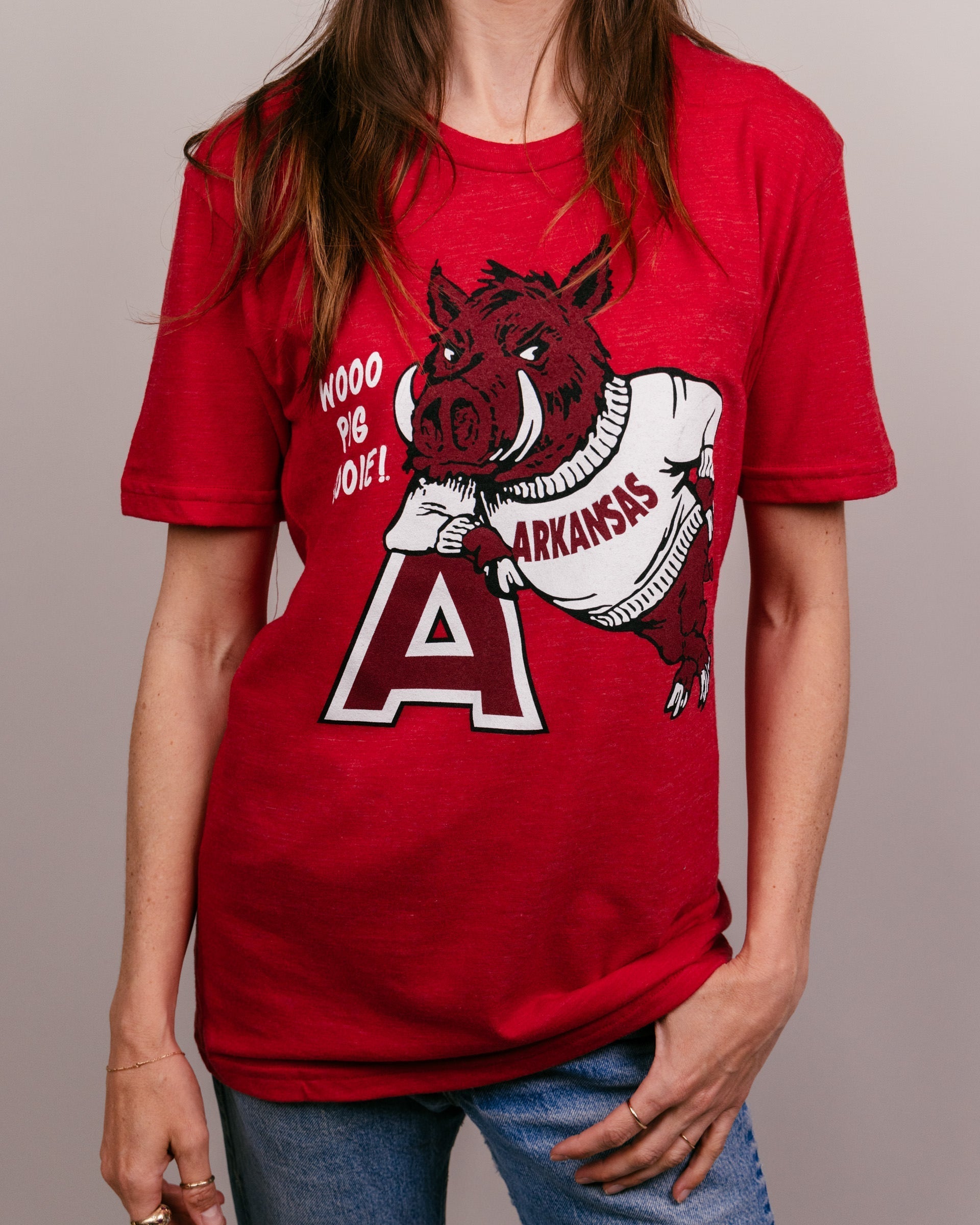 Leaning Hog Wooo Pig Sooie! Arkansas Red T-Shirt Hoodie, Sweatshirt | CoreVibeTees.com (Image 2)