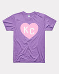 Lavender KC Heart T-Shirt Hoodie, Sweatshirt | CoreVibeTees.com (Image 1)