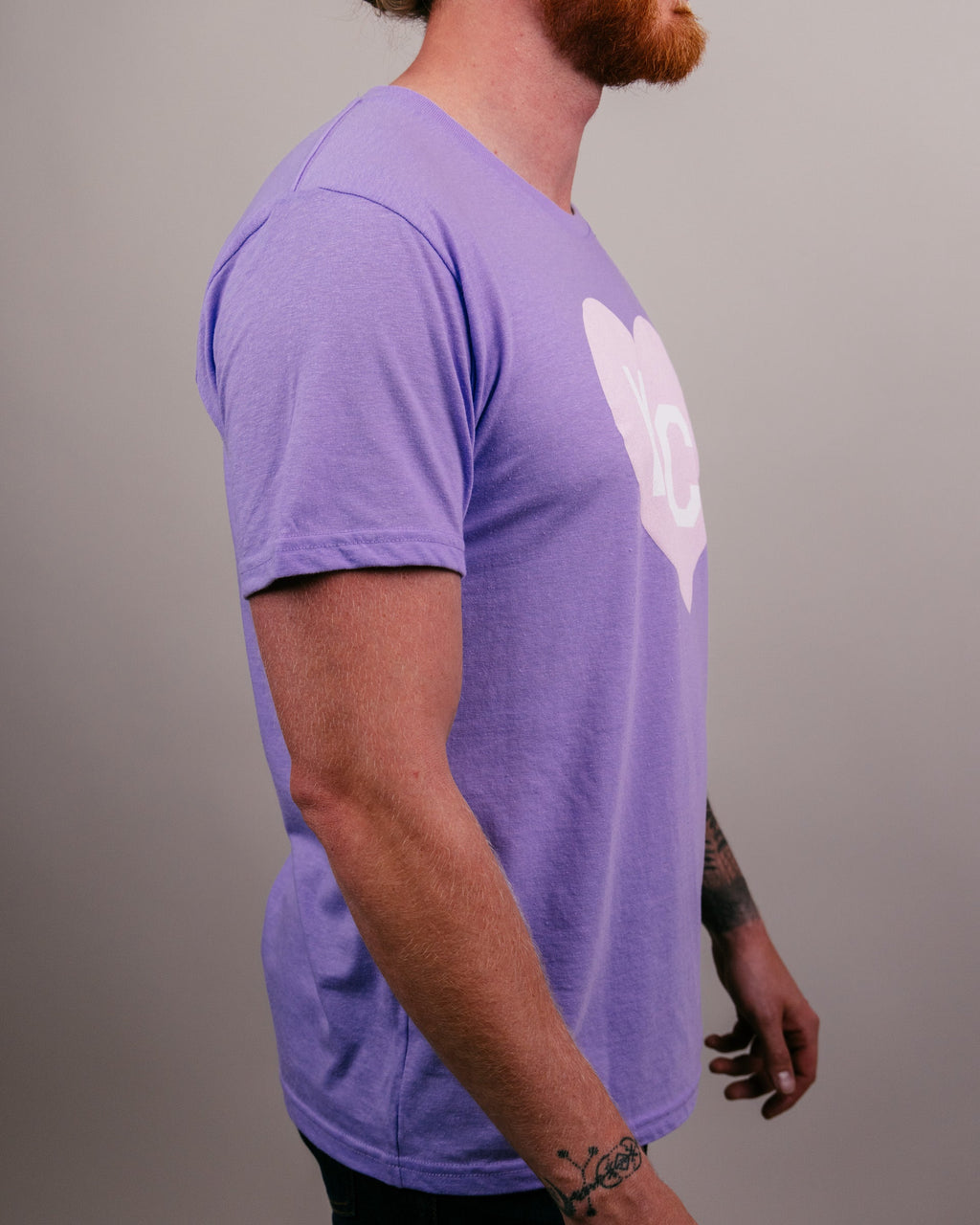 Lavender KC Heart T-Shirt Hoodie, Sweatshirt | CoreVibeTees.com (Image 3)