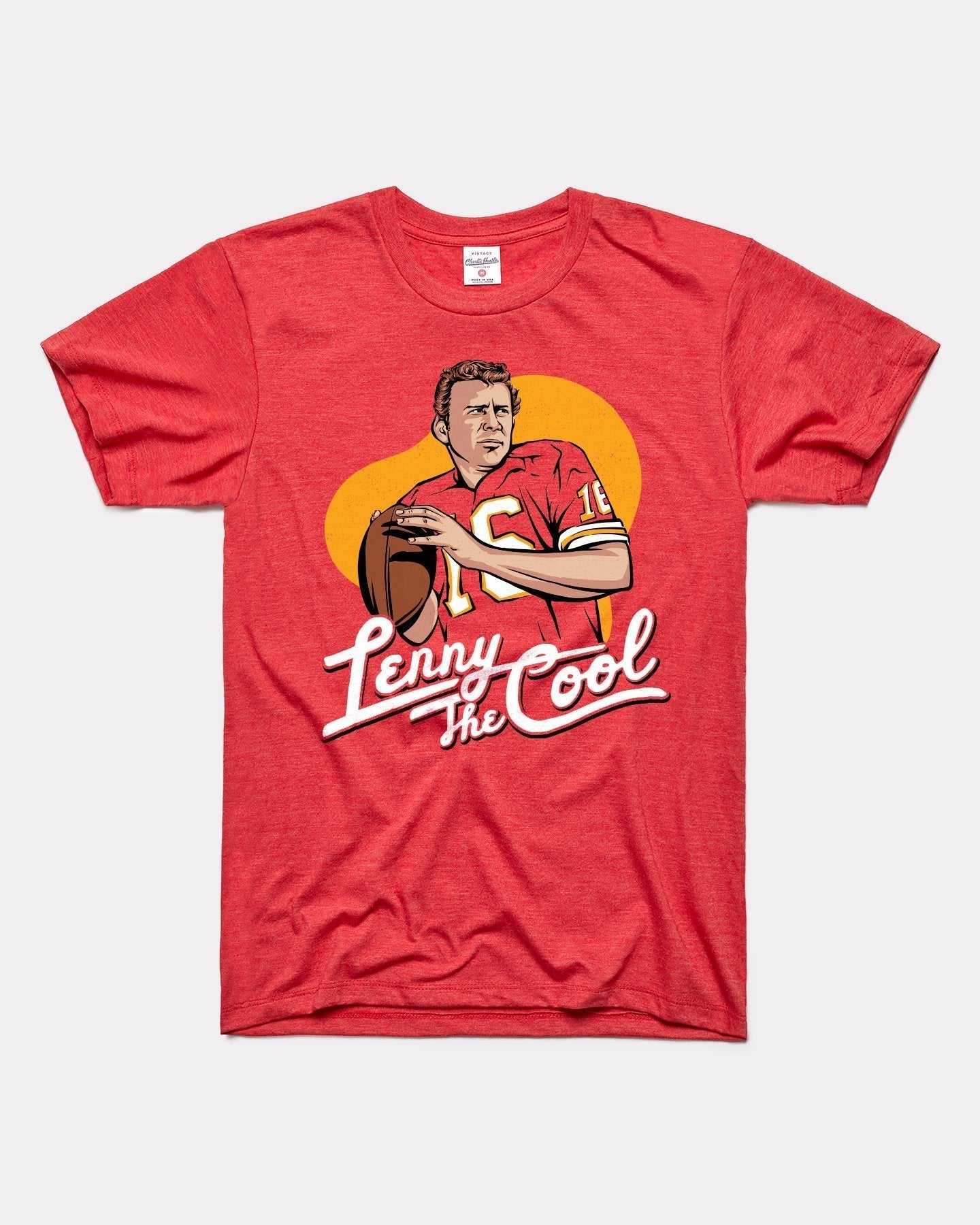 Lenny The Cool Len Dawson Red T-Shirt Hoodie, Sweatshirt | CoreVibeTees.com