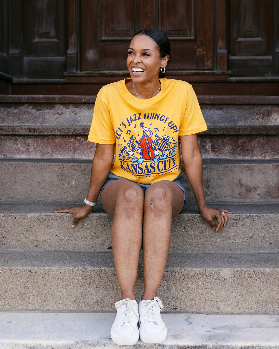 Let's Jazz Things Up Kansas City Gold T-Shirt Hoodie, Sweatshirt | CoreVibeTees.com (Image 2)