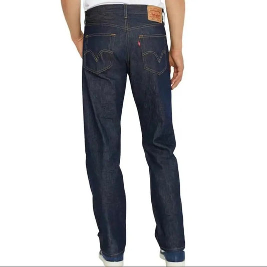 501 ORIGINAL SHRINK-TO-FIT MEN'S JEANS Classic Menswear Denim Pants Trouser Straight Pocket