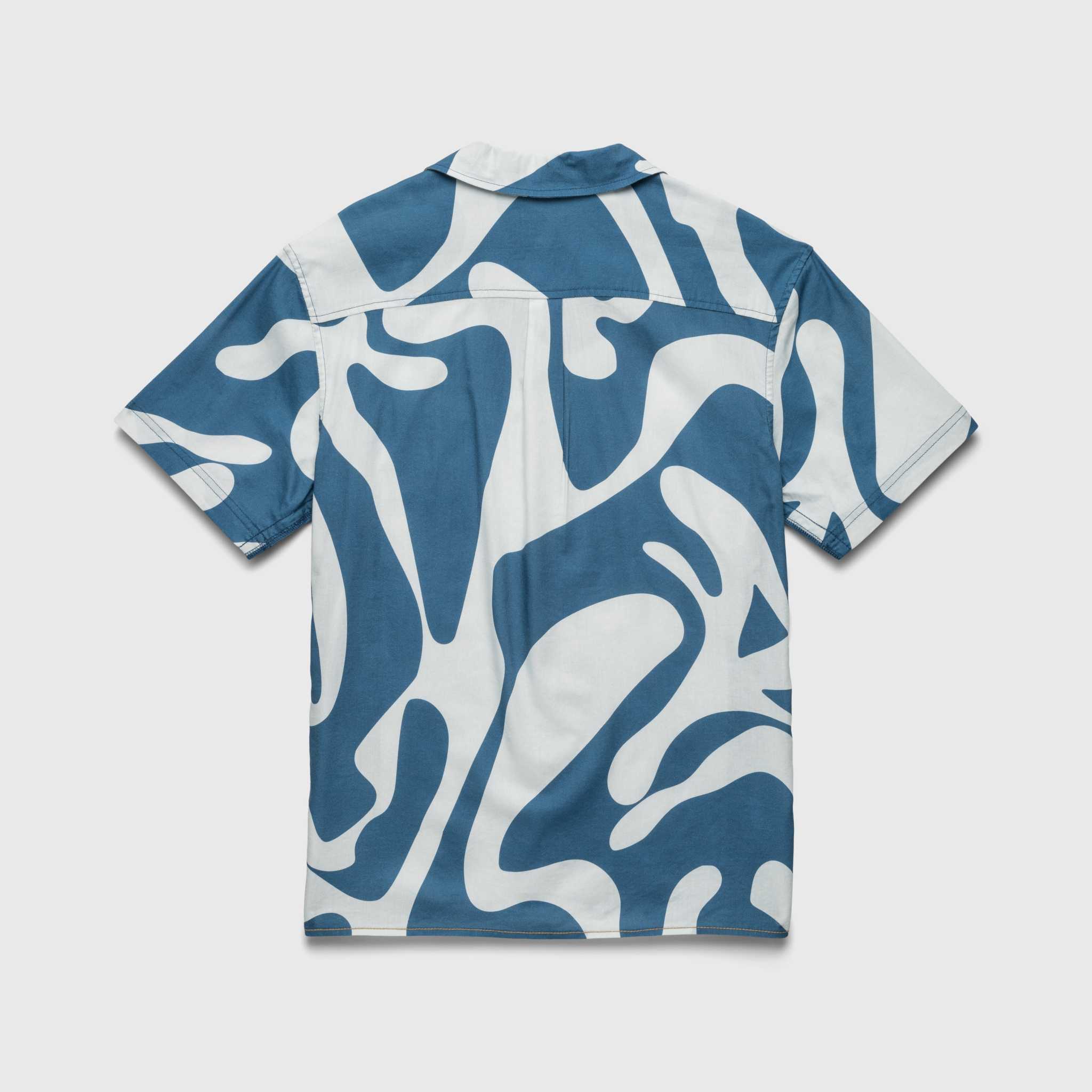 Billy Swirl Camp Collar Shirt - Blue Hoodie, Sweatshirt | CoreVibeTees.com (Image 2)