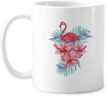 Flamingo Plant Leaf Symbol Mug Pottery Ceramic Coffee Porcelain Cup Tableware