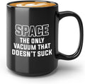 Astronomy Coffee Mug 15oz Black - Vacuum Space - Funny Astrologist Space Astronauts Constellation Signs Star Birthday Gift