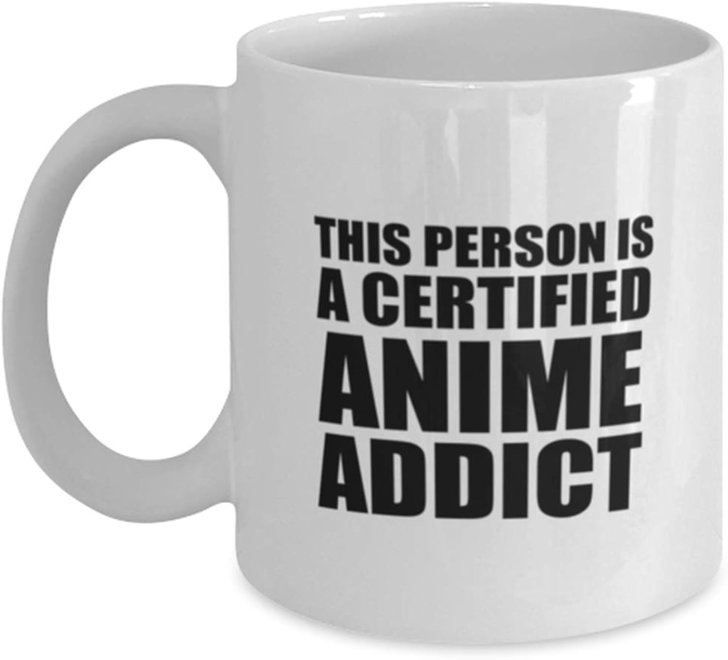 Anime Mug, Kawaii Mug, Anime Coffee Mug, Japanese Mug, Cartoon Mug, Certified Anime Addict