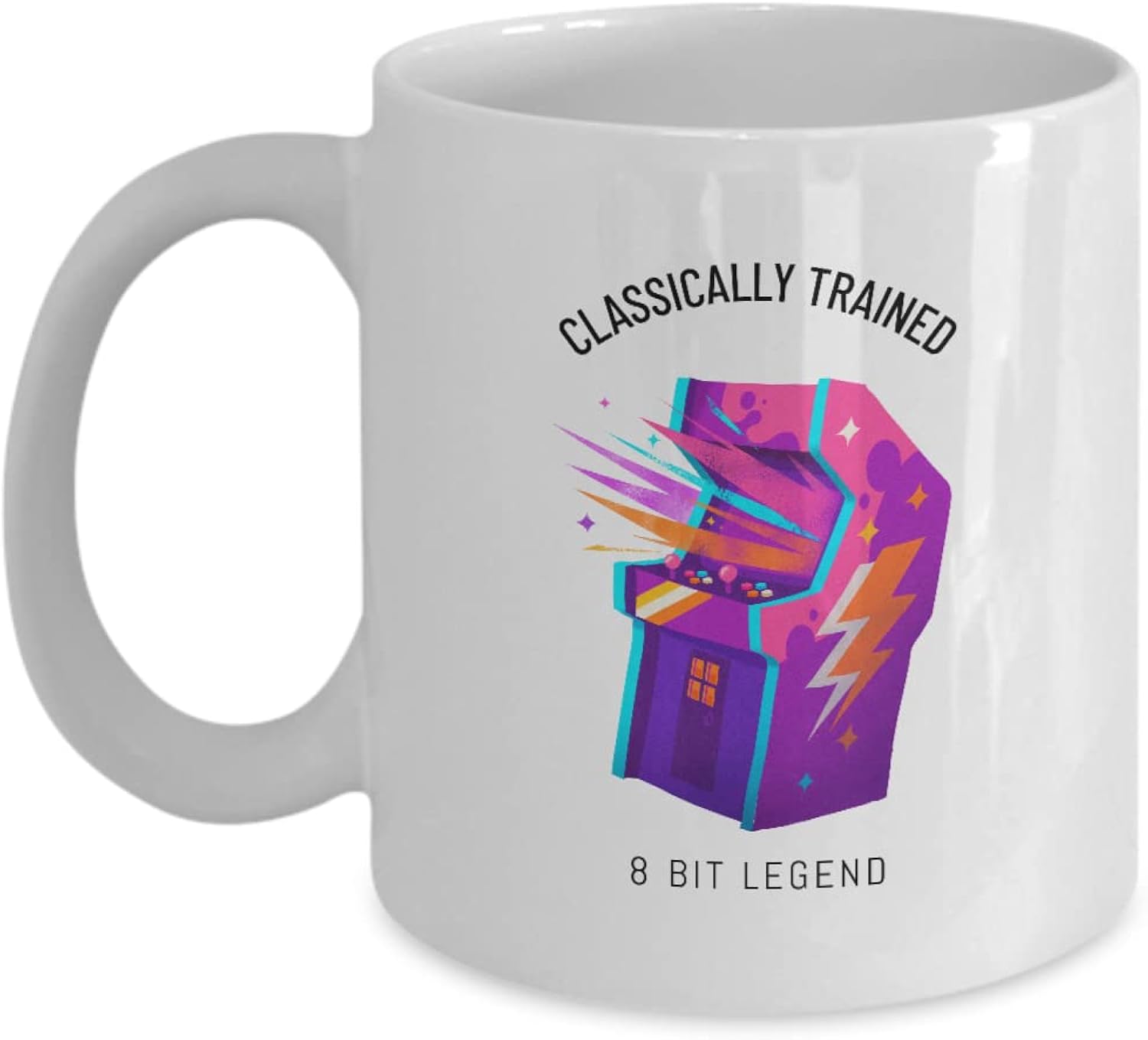 Mug Retro Arcade Machine Lover Gift Funny Gamer Vintage 8 Bit Legend Retro Classic Game Fan Coffee Tea Cup 11 oz