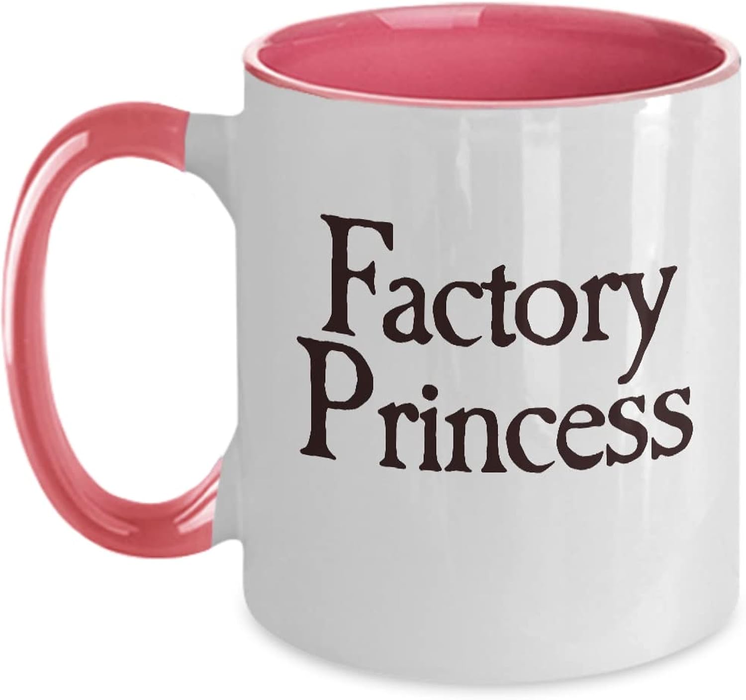 Tin Knocker Princess Mug White Two Tone Coffee Cup Funny Gift for Sheet Metal Factory Worker Gift for Her
