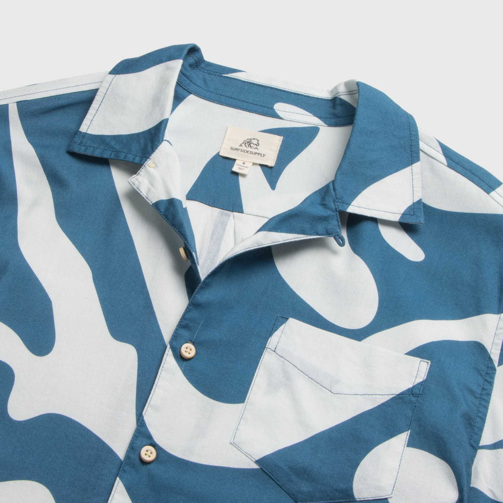 Billy Swirl Camp Collar Shirt - Blue Hoodie, Sweatshirt | CoreVibeTees.com (Image 3)