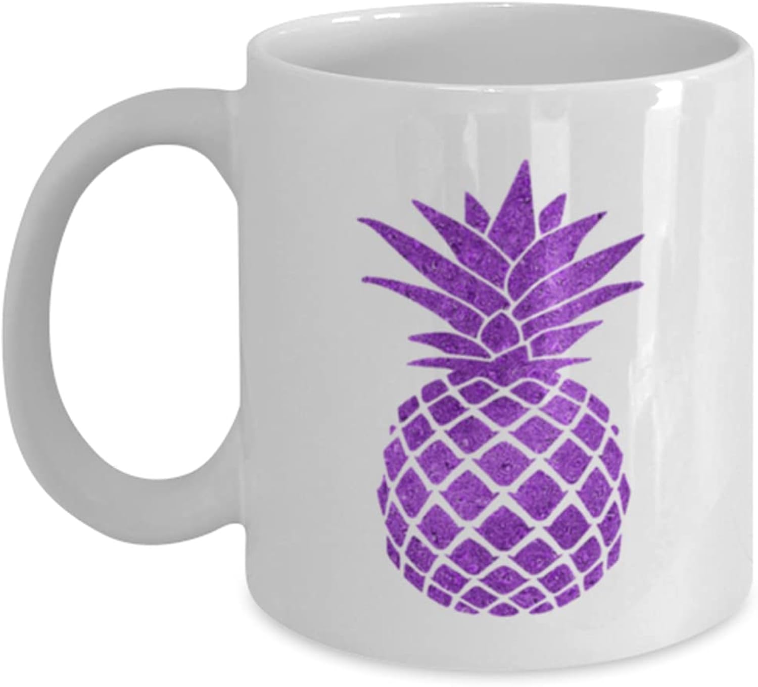 Purple Pineapple Tropical Fruit Coffee Tea Mug for Friends Mom Dad Brother Sister Niece Nephew