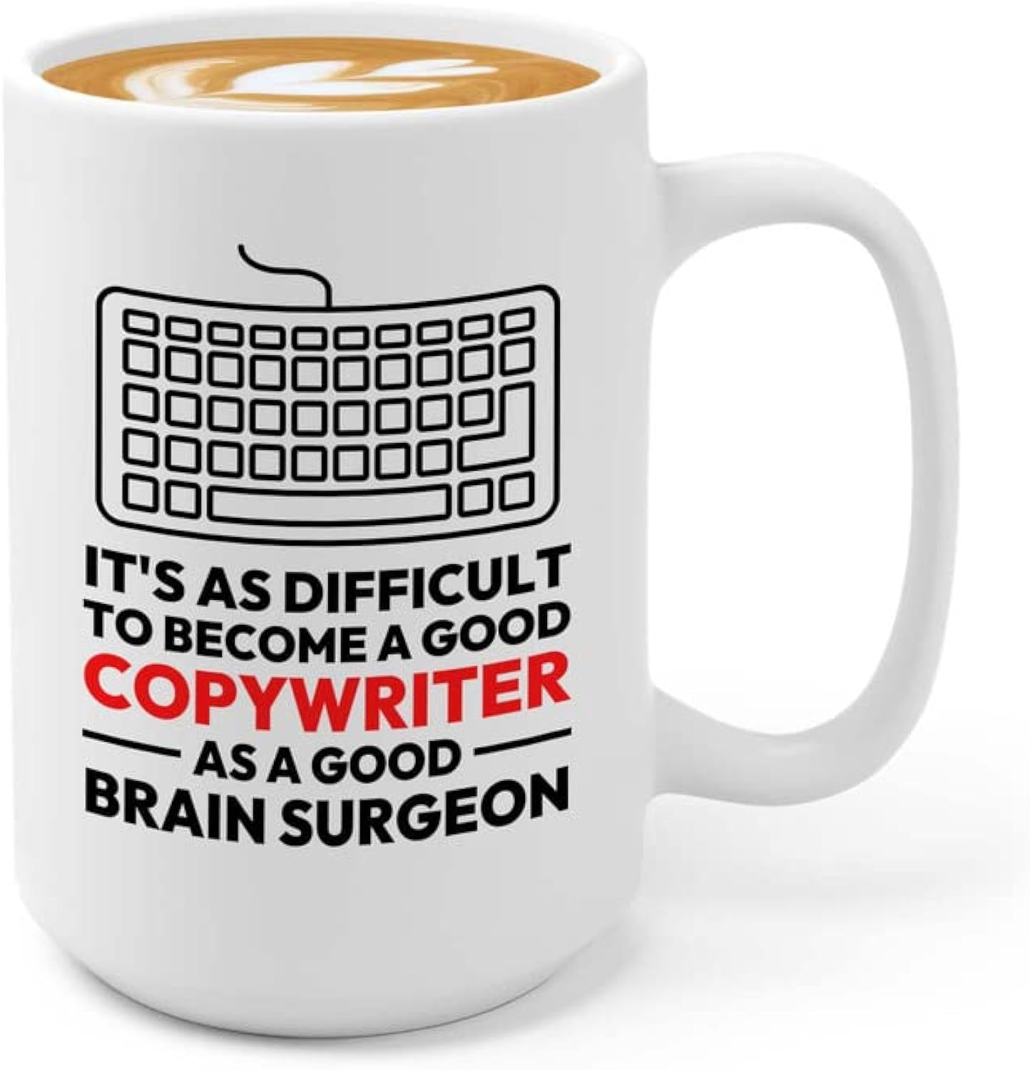 Copywriter Coffee Mug 15oz White - good brain surgeon - Copywriting Advertising Methods Copywriter Gifts Mom Marketplace Business Writer
