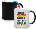 I'm Not Gay But My Boyfriend Is Color Changing Mug Magical Reveal with Hot Drinks 11Oz