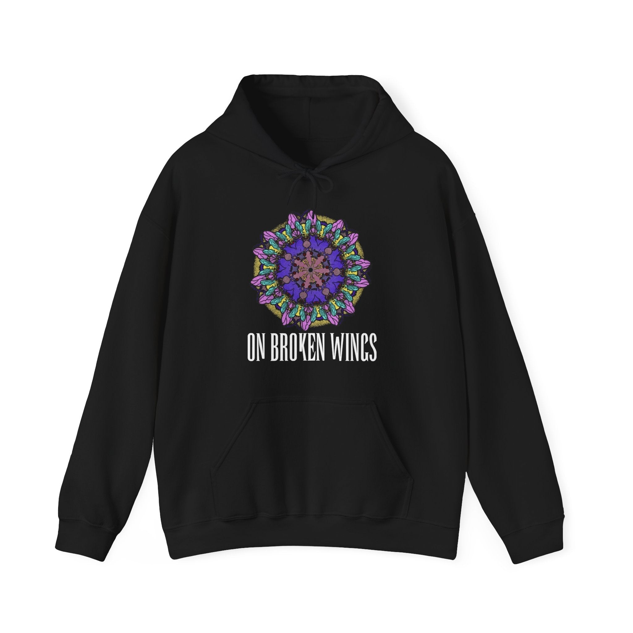 On Broken Wings - Mandala Hoodie T-Shirts, Sweatshirt | CoreVibeTees.com (Image 1)
