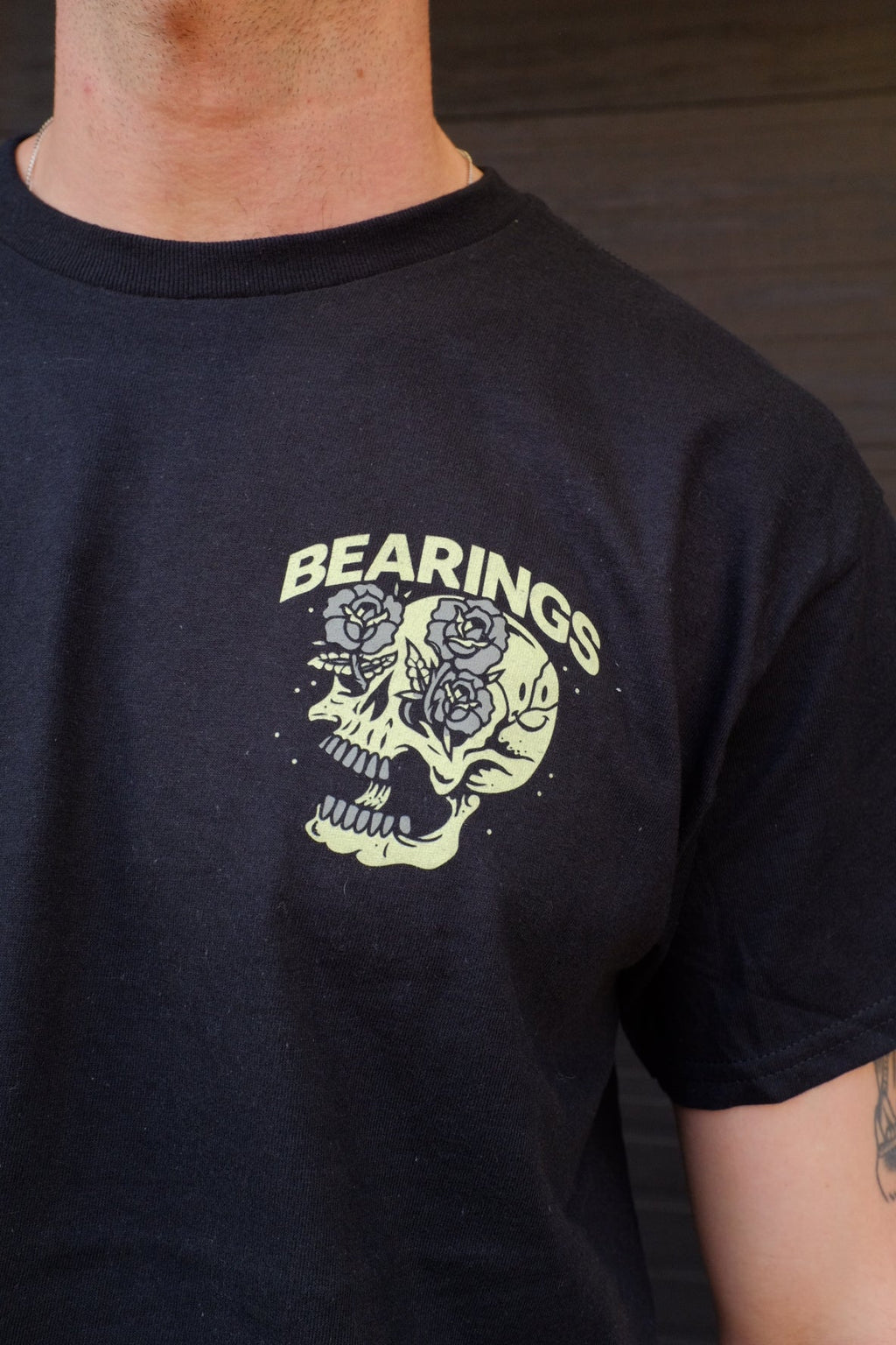 Bearings - Skull Rose Tee Hoodie, Sweatshirt | CoreVibeTees.com (Image 3)