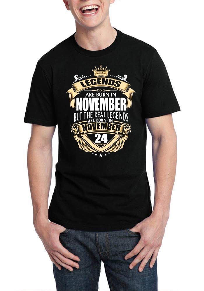 Legends Are Born On November 24 T-Shirt Hoodie, Sweatshirt | CoreVibeTees.com
