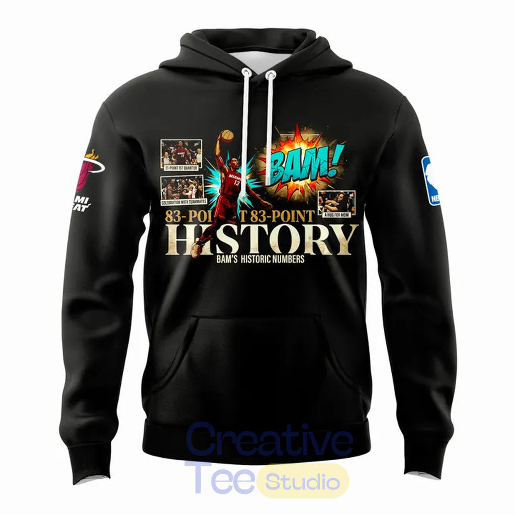 Miami HEAT – Bam Adebayo 83-Point History Limited Hoodie