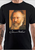 Johannes Brahms Half Sleeve Black T-Shirt Style001 Hoodie, Sweatshirt | CoreVibeTees.com