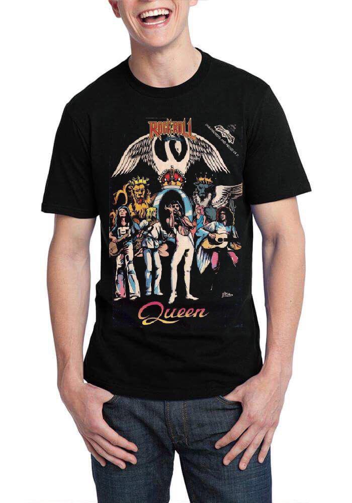 Rock And Roll Half Sleeve Black T-Shirt Hoodie, Sweatshirt | CoreVibeTees.com