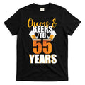 55th Birthday Cheers & Beers To 55 Years T-Shirt Hoodie, Sweatshirt | CoreVibeTees.com