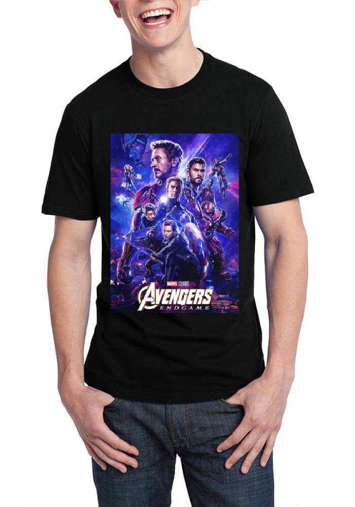 Avengers Half Sleeve Black T- Shirt Hoodie, Sweatshirt | CoreVibeTees.com