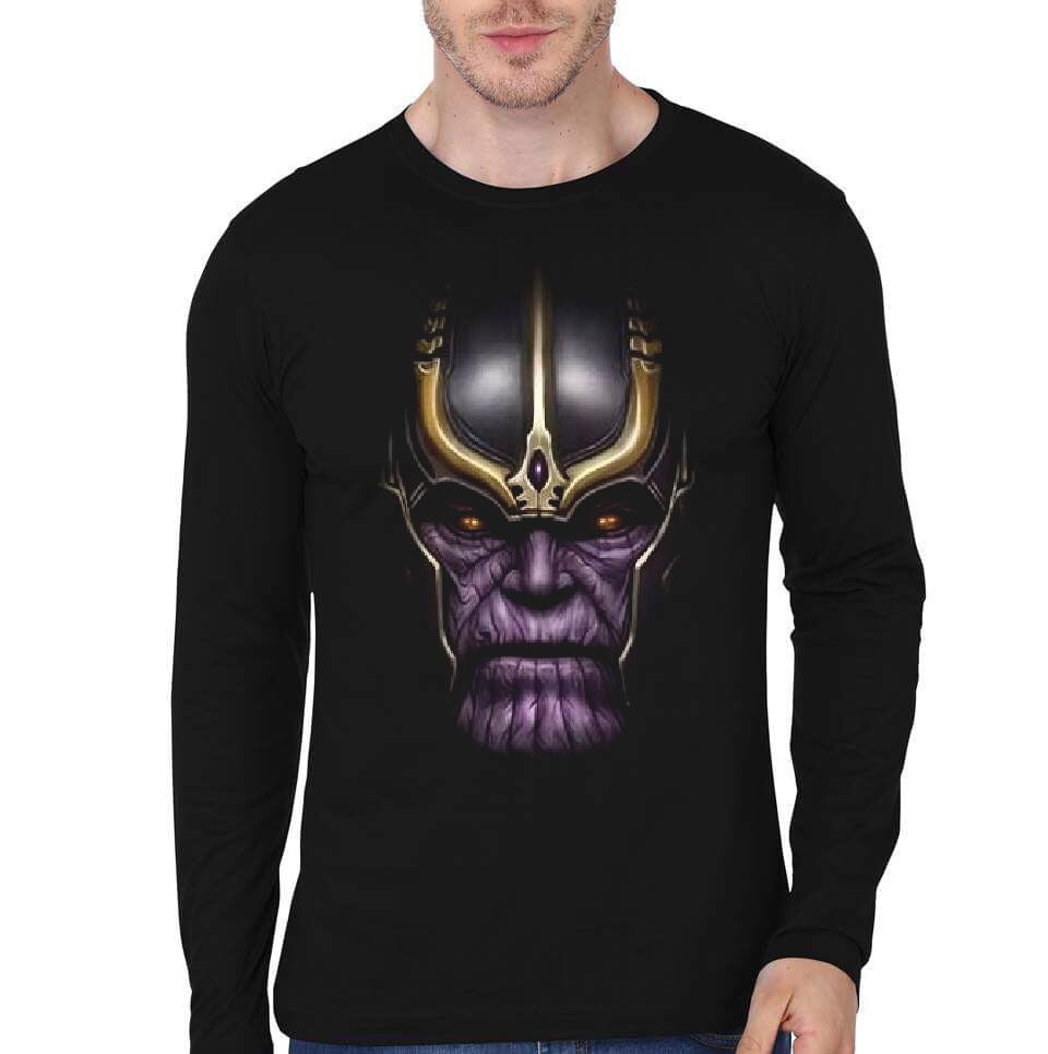 Thanos Black Full Sleeve T-Shirt Hoodie, Sweatshirt | CoreVibeTees.com