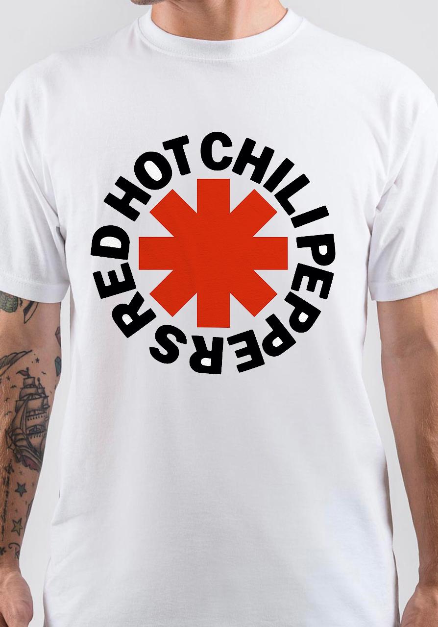 Red Hot Chilli Pepper Band White T-Shirt Style001 Hoodie, Sweatshirt | CoreVibeTees.com