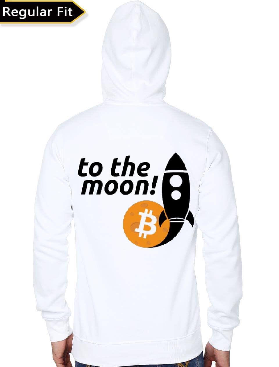 Bitcoin White Hoodie T-Shirts, Sweatshirt | CoreVibeTees.com