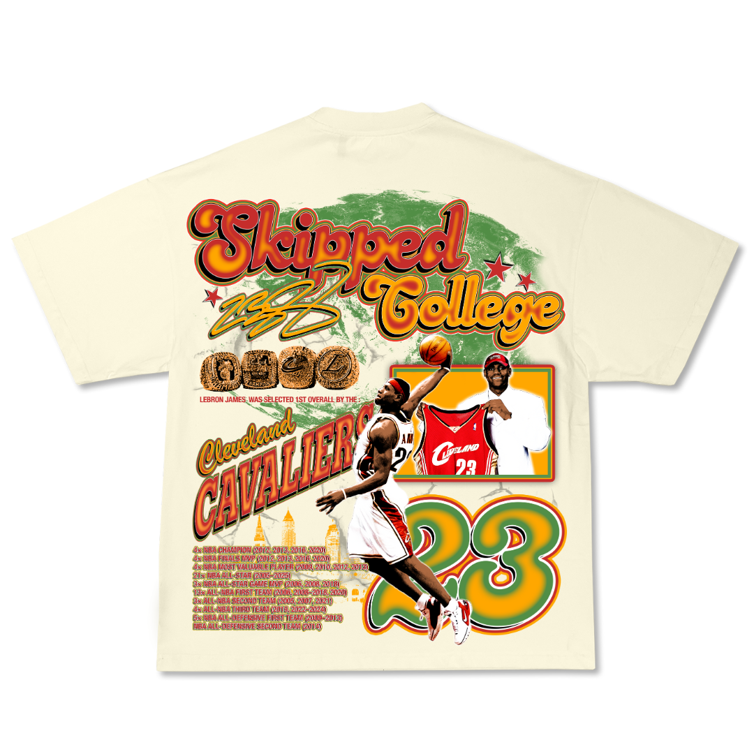 LeBron "Skipped College" Tee Hoodie, Sweatshirt | CoreVibeTees.com (Image 2)