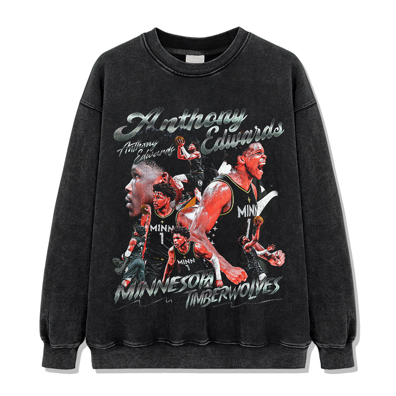 Anthony Edwards Sweatshirt NBA 2024 Style008 T-Shirts, Hoodie | CoreVibeTees.com (Image 1)