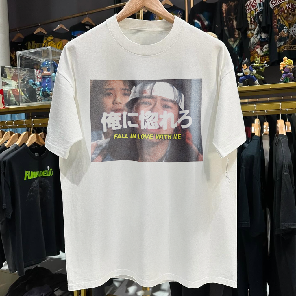 FALL IN LOVE WITH ME RARE WHITE T-SHIRT Hoodie, Sweatshirt | CoreVibeTees.com (Image 1)