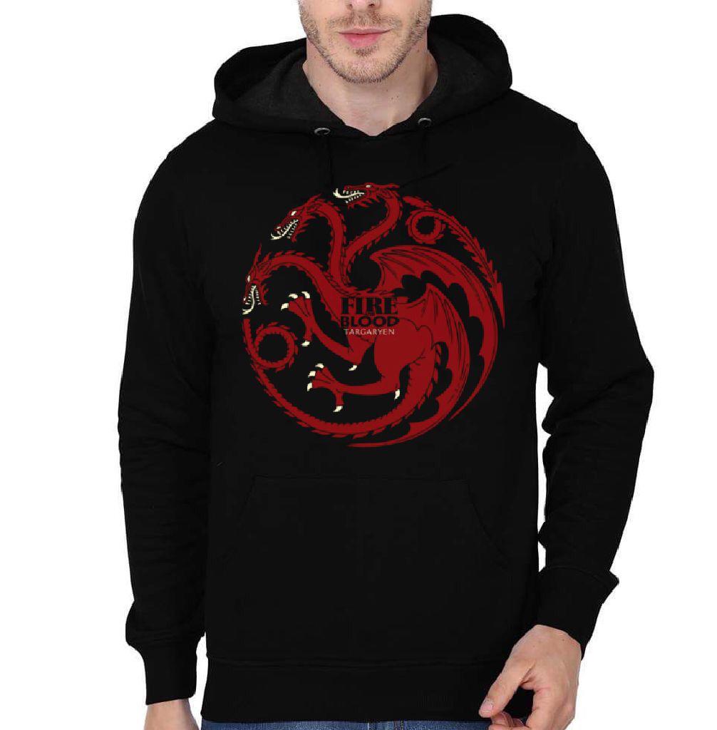 Fire Blood Targaryen Black Hoodie T-Shirts, Sweatshirt | CoreVibeTees.com